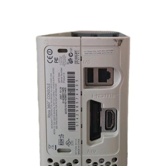 Microsoft Xbox 360 Slim White Console ONLY NO HARD DRIVE - Picture 5 of 8